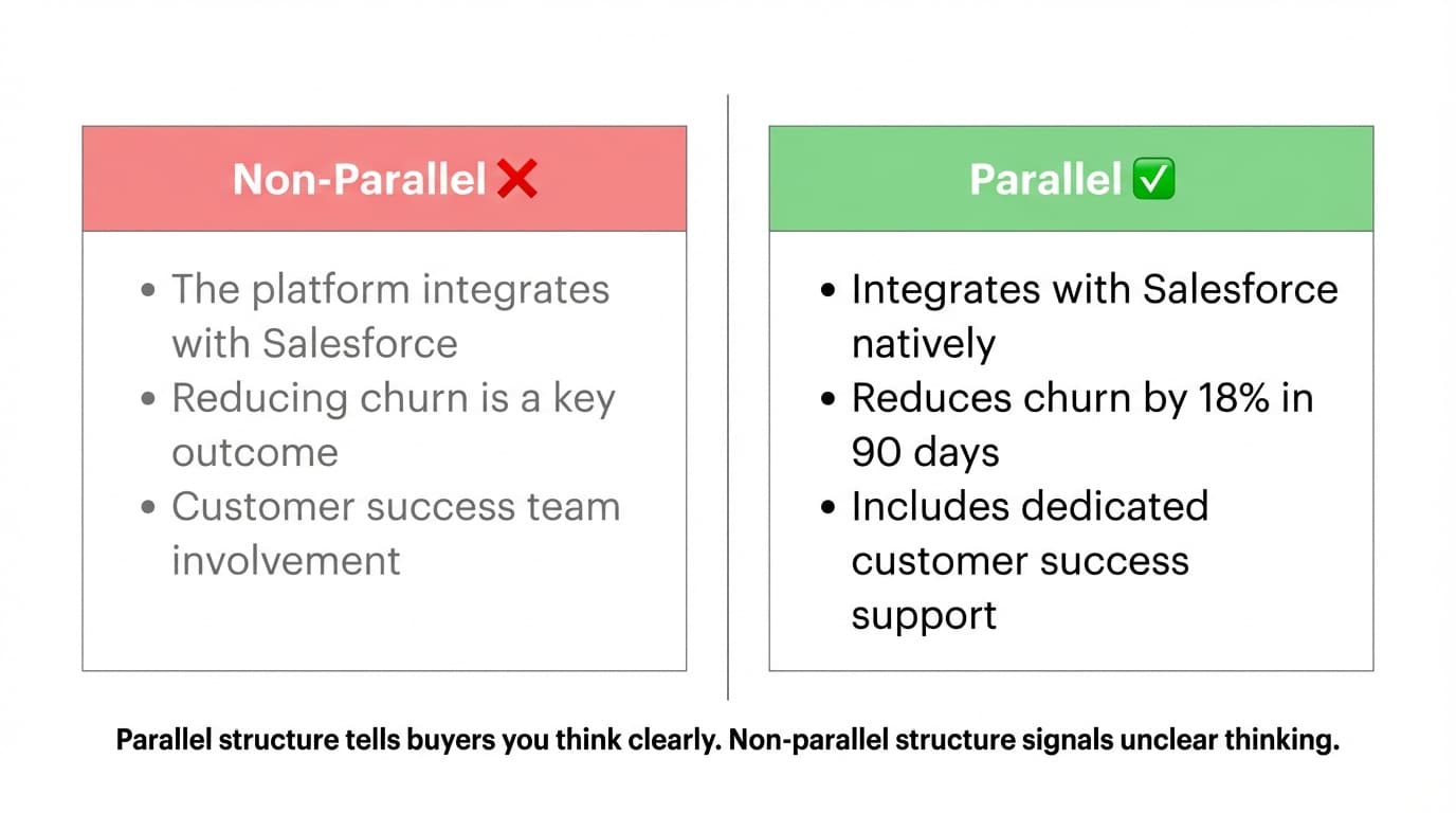 Bullet Points B2B Buyers Actually Read (7 Rules)