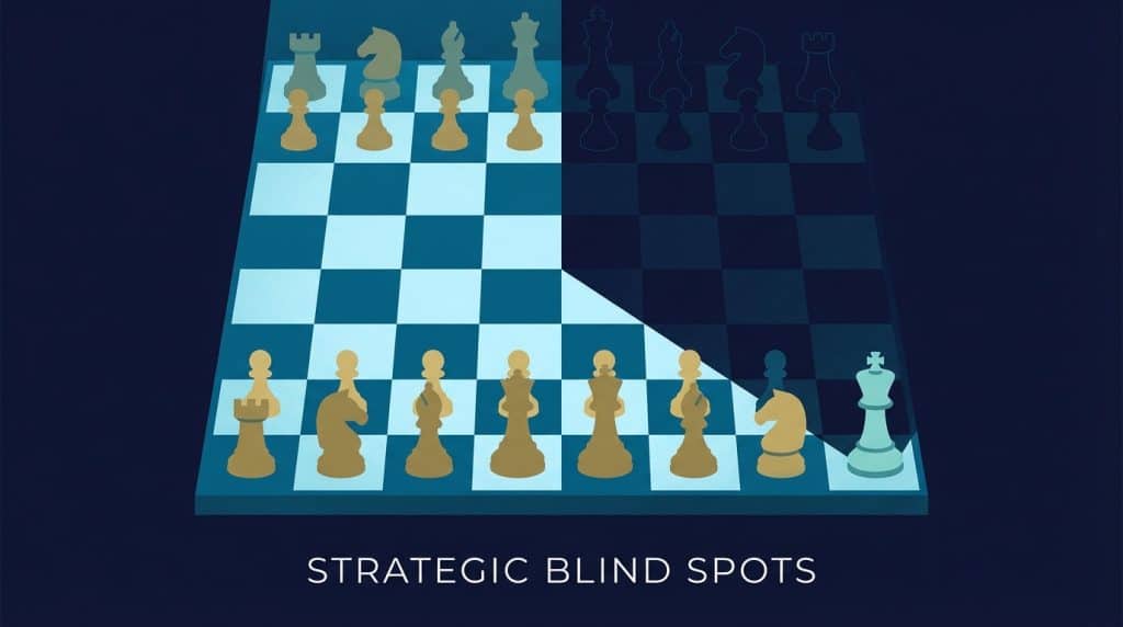 Chess board illustration representing strategic blind spots in the B2B marketing mix framework for tech companies