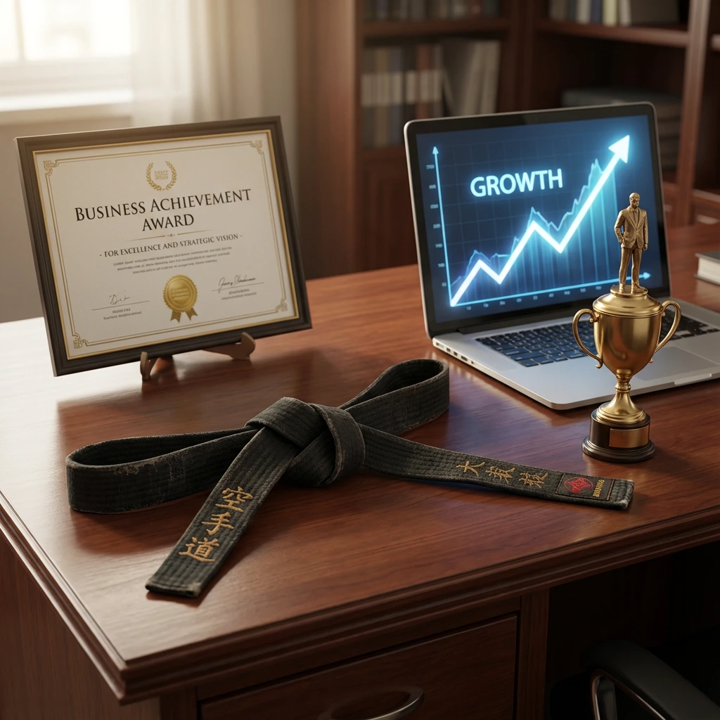 Earning your black belt in business requires the same discipline as martial arts mastery