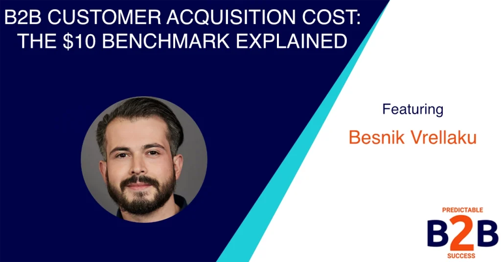 Besnik Vrellaku, CEO of SalesFlow.io, expert in reducing B2B customer acquisition cost to $10-20 through multichannel strategies