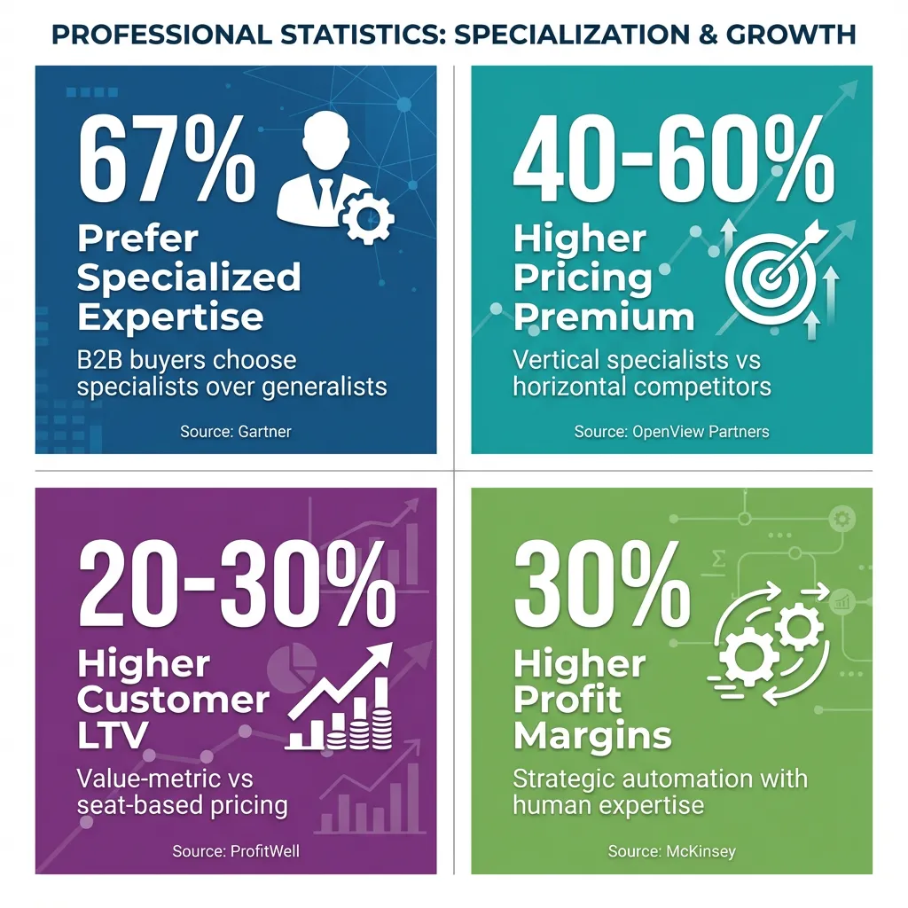 Key statistics supporting positioning-first SaaS pricing strategy including Gartner, OpenView, ProfitWell, and McKinsey research data