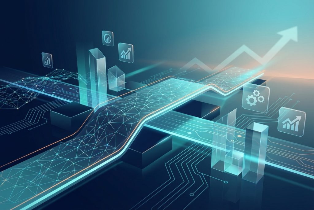 Future-focused visualization showing emerging category opportunities in 2026 driven by AI innovation and market evolution