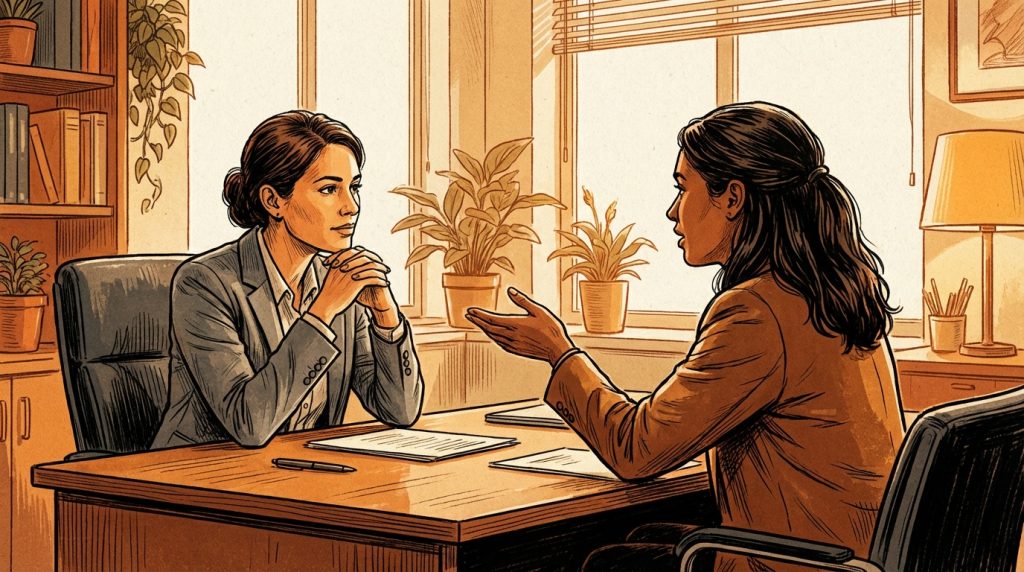 Sales professional demonstrating active listening as a core B2B sales culture behaviour