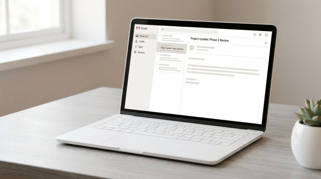 6-week B2B relationship building nurture email template displayed as a clean email mockup