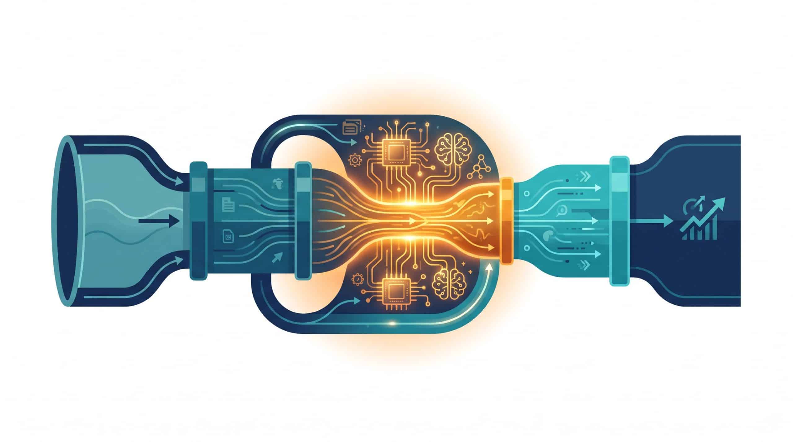 Diagram showing Eli Goldratt's Theory of Constraints applied to AI automation in B2B operations